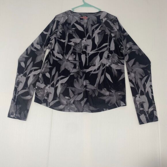 Reel Life Women's Long Sleeve UV Top Stretch Lightweig Size XXL Black/Gray - Picture 3 of 12